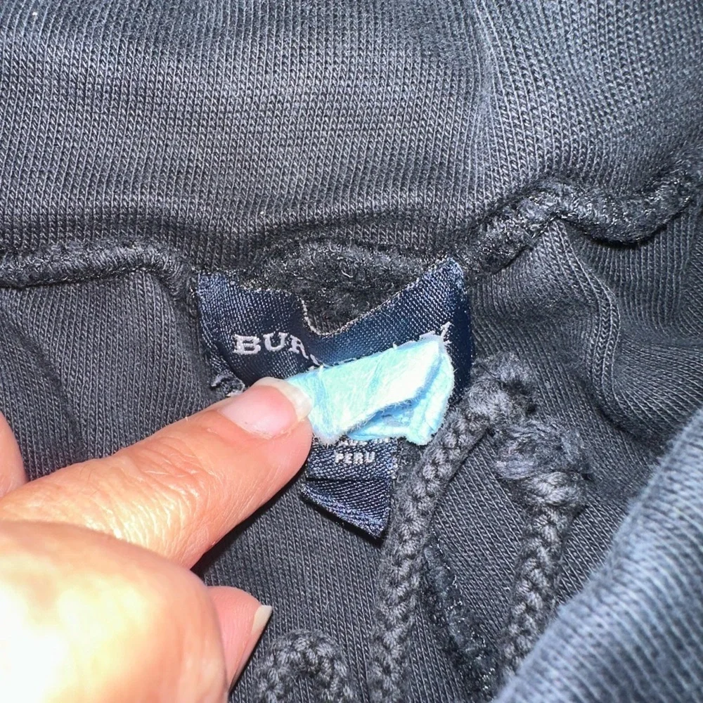 Burberry Golf Black Joggers Nova Check Trim on Back Pocket (M1)